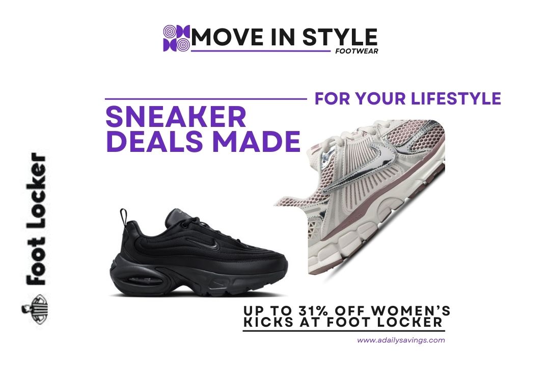 Simple Colors, Big Energy: Foot Locker Sneaker Deals For Gym Runs to Grocery Runs 